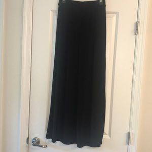 🦋 Black mini skirt with maxi wrap and slit